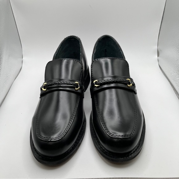 NWOB Executive Imperials Men\'s Black Leather Horsebit Slip-on Loafers size 7 main image 5
